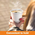 Pure White Disposable Paper Cups Coffee Drinking Cup